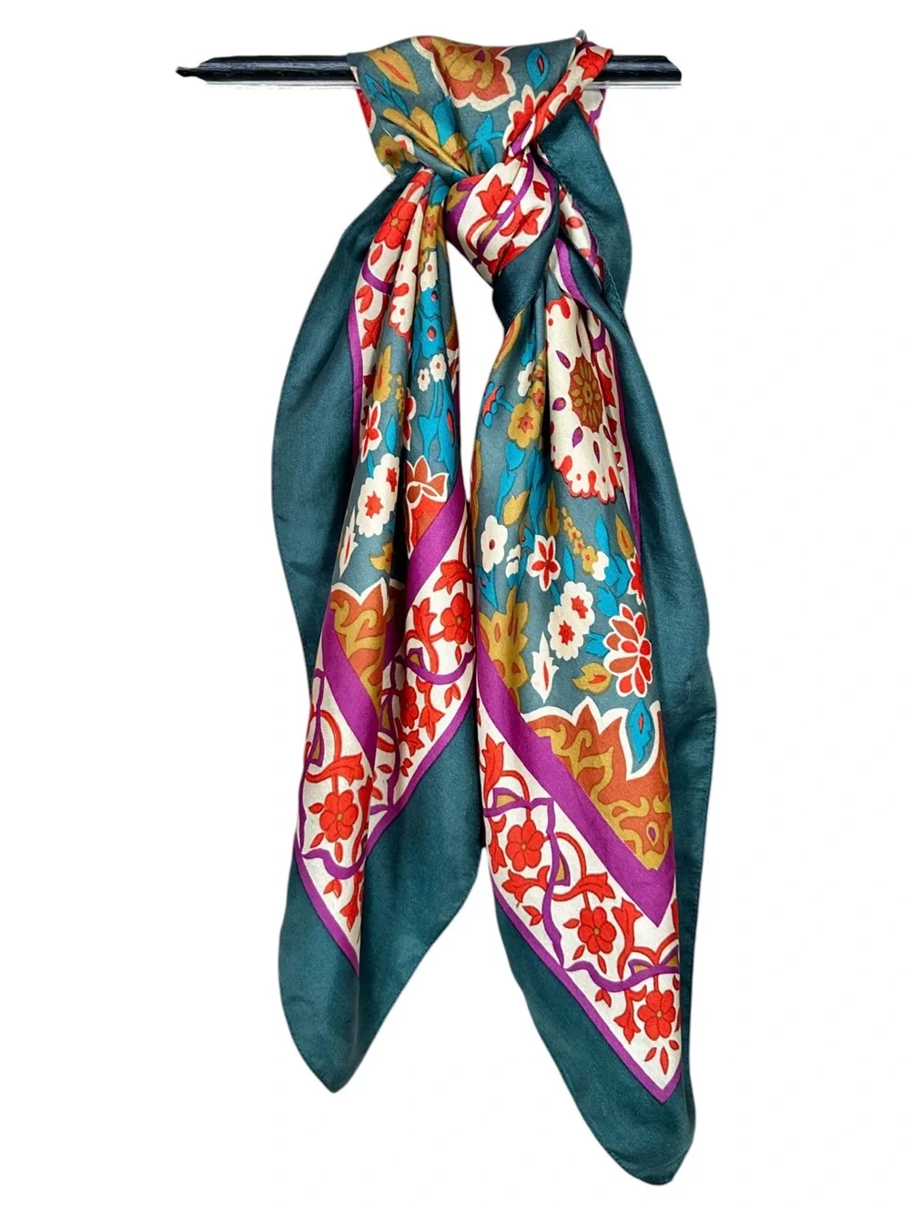 LIBERTY of LONDON VINTAGE Silk Persian Mosaic Printed Scarf